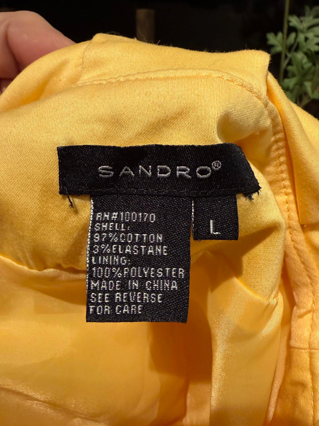 Sandro Light Yellow Women's Jacket
