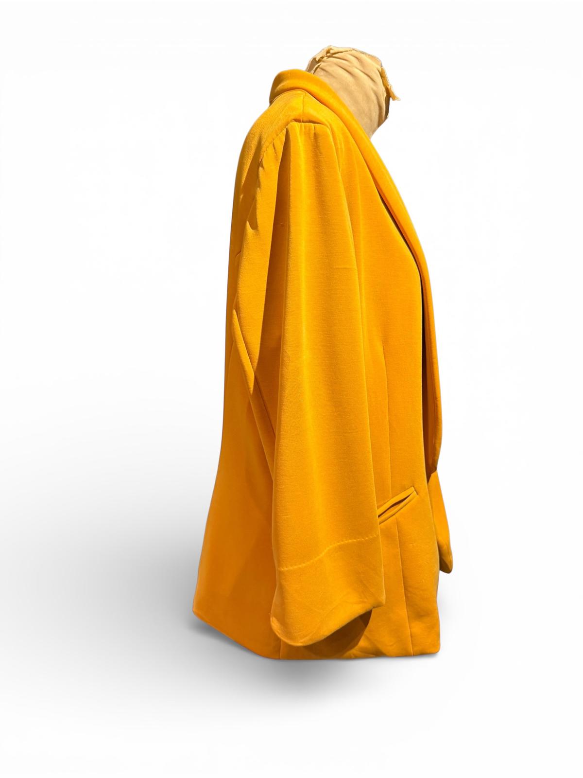 Skies Are Blue Mustard Yellow Blazer Jacket