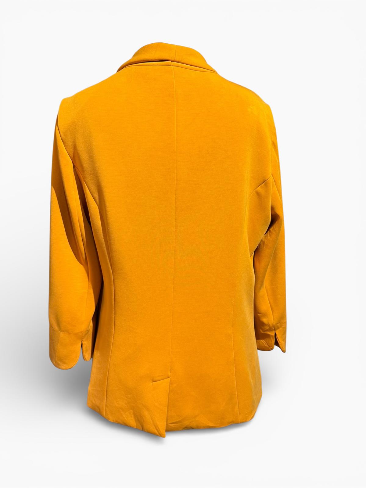 Skies Are Blue Mustard Yellow Blazer Jacket