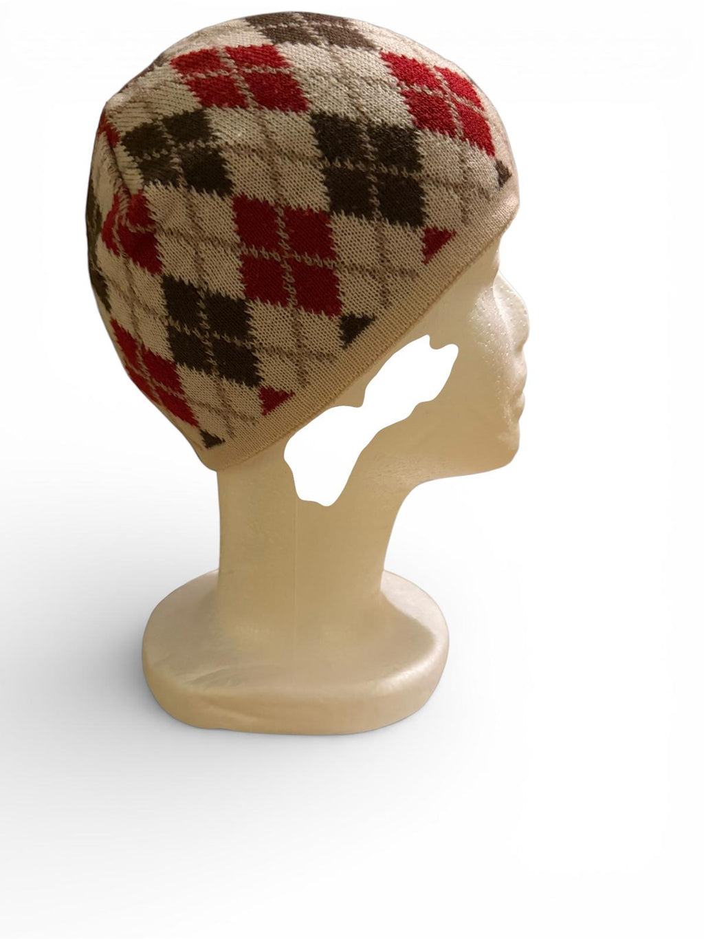 BULA Argyle Pattern Knit Beanie Hat