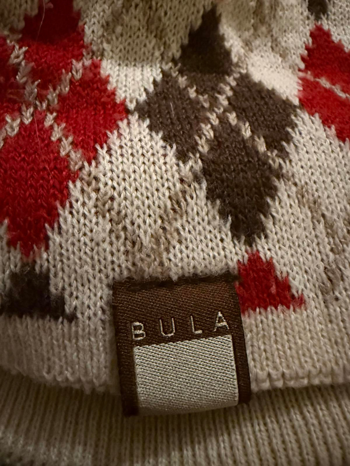 BULA Argyle Pattern Knit Beanie Hat