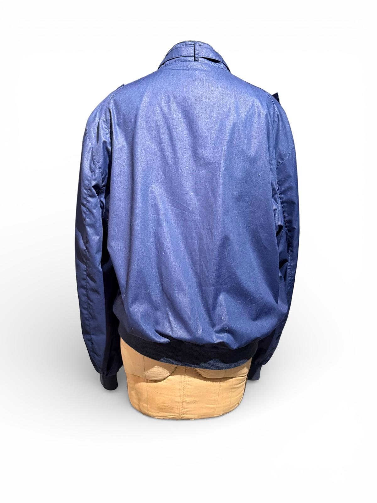 B.O.G. Vintage Blue Bomber Jacket with Zip Front