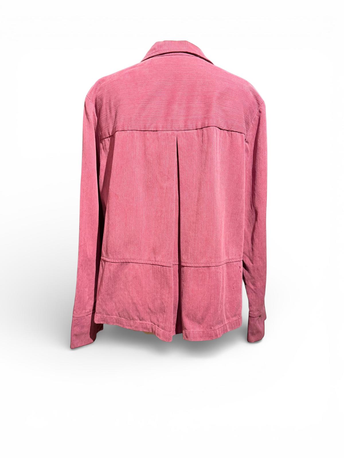 Kindred Spirit Pink Corduroy Button-Up Jacket