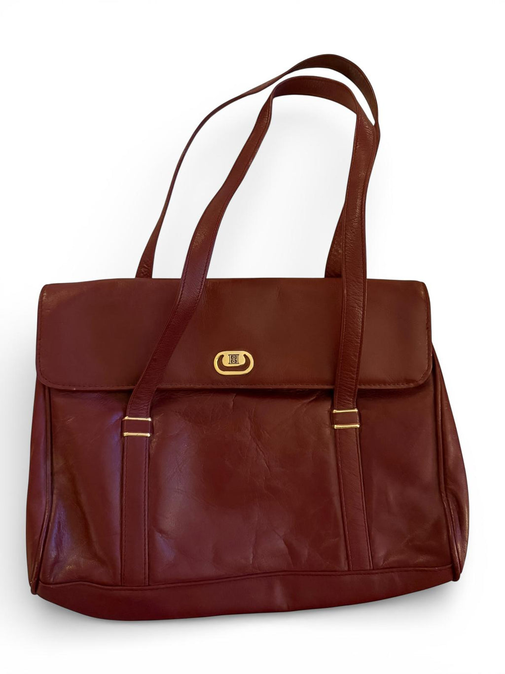 Borelli Vintage Burgundy Leather Shoulder Bag