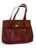 Borelli Vintage Burgundy Leather Shoulder Bag