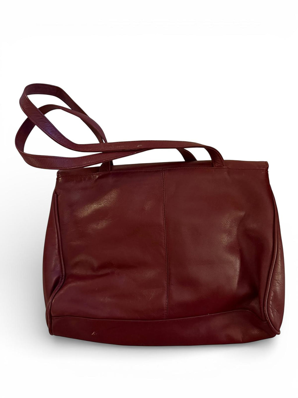 Borelli Vintage Burgundy Leather Shoulder Bag