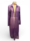 Eileen Fisher Women's Purple Sheer Duster