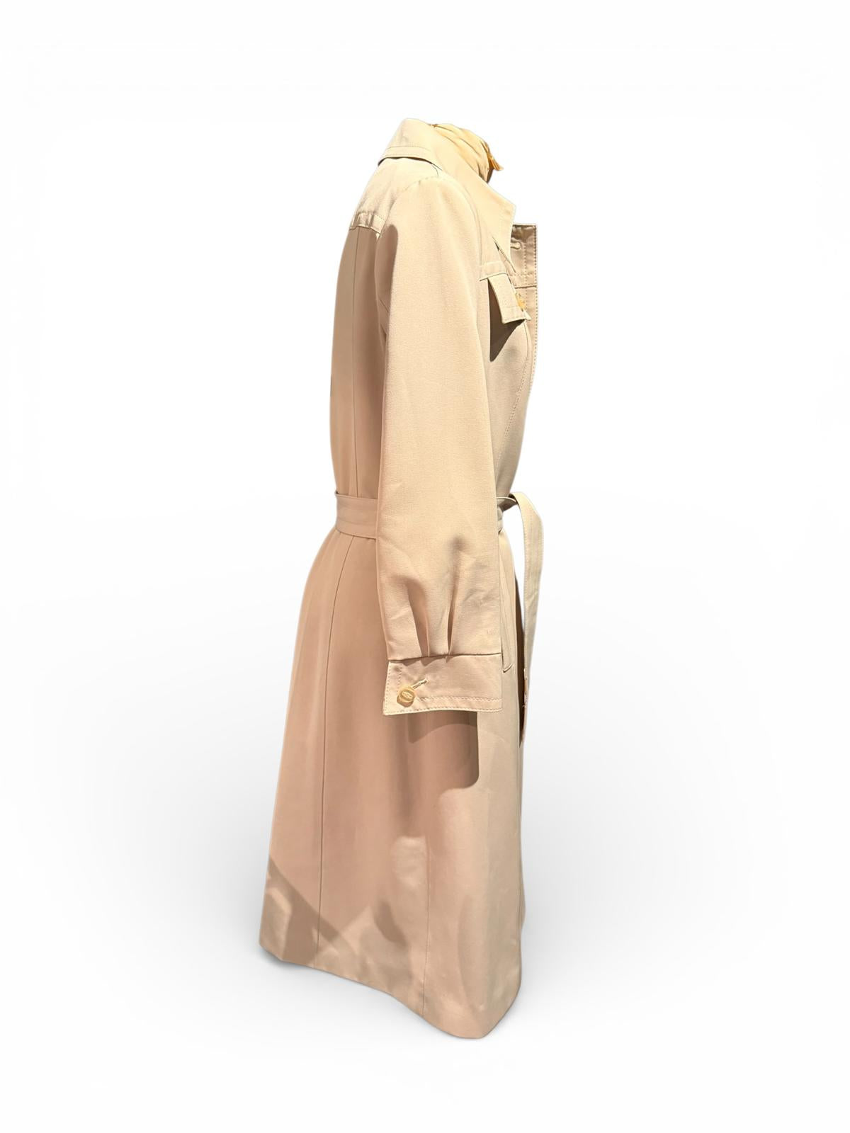 F.A.I. Vintage Beige Trench Coat with Belt