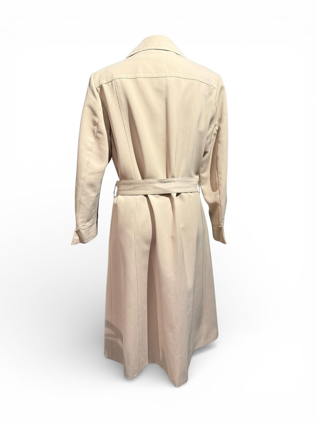 F.A.I. Vintage Beige Trench Coat with Belt