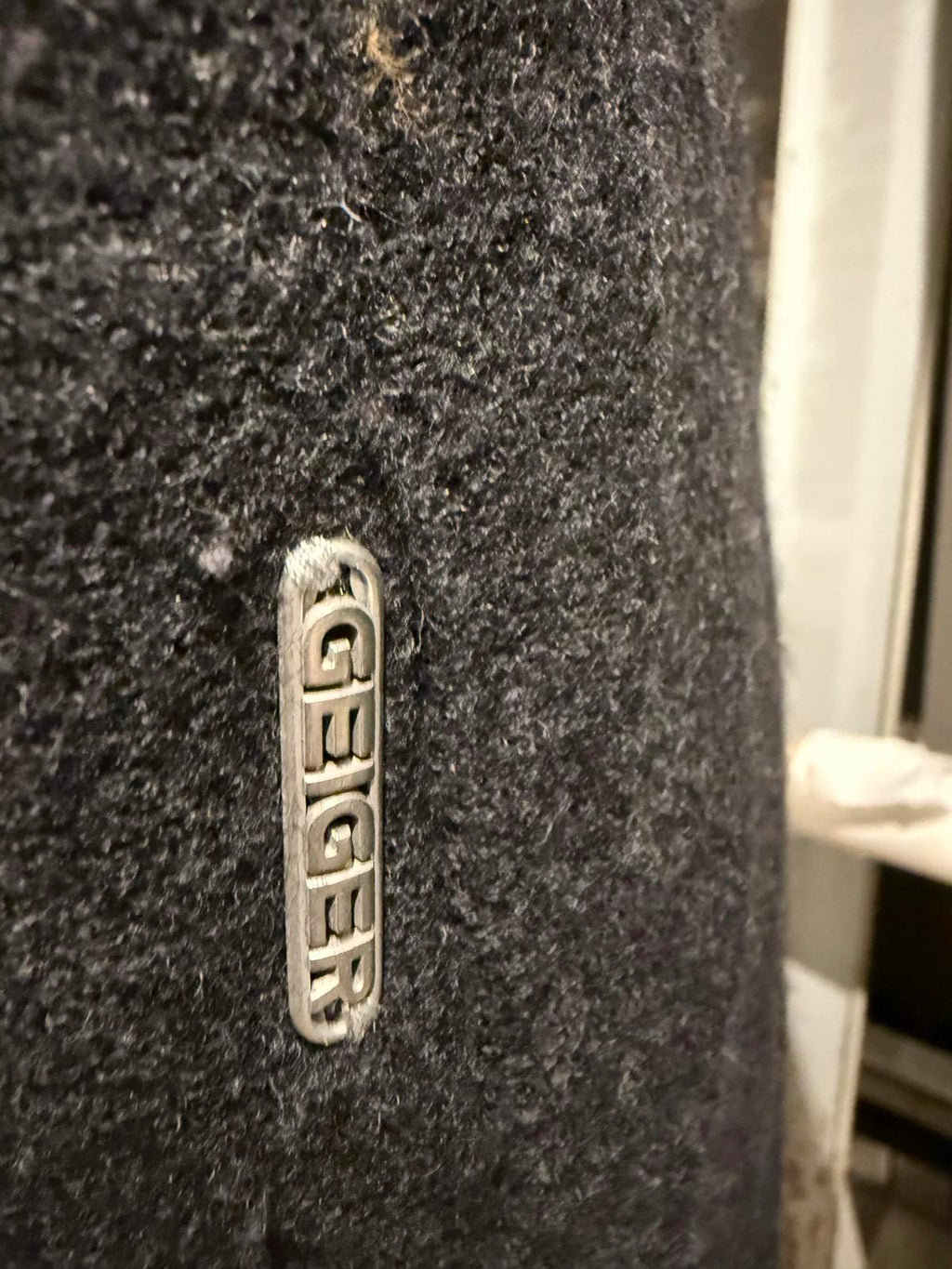 Geiger Gray Wool Blend Women's Button-Up Coat Jacket