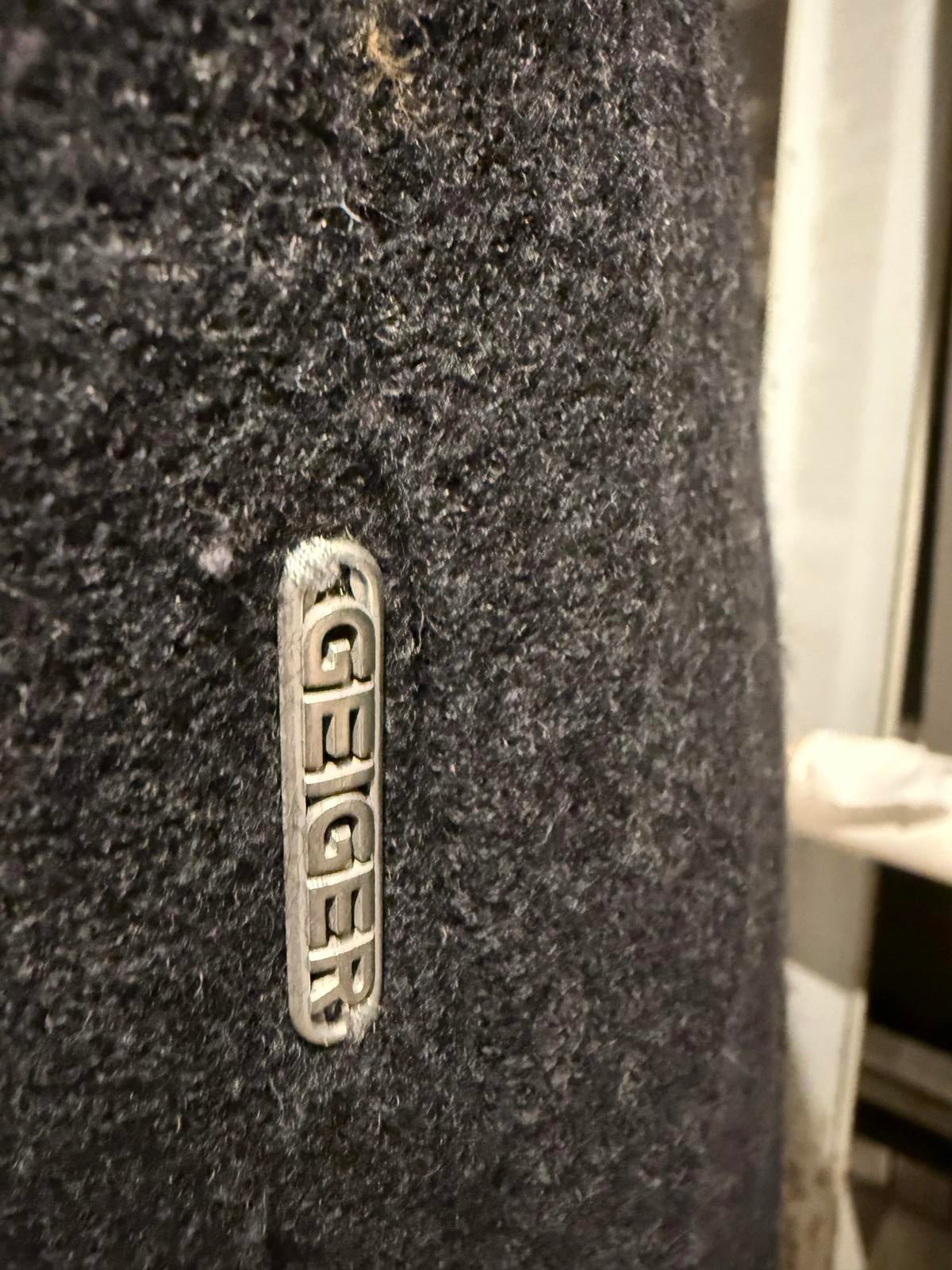 Geiger Gray Wool Blend Women's Button-Up Coat Jacket