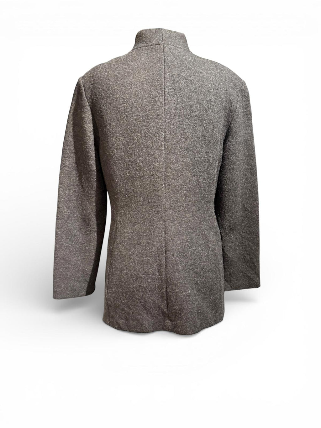 Geiger Gray Wool Blend Women's Button-Up Coat Jacket