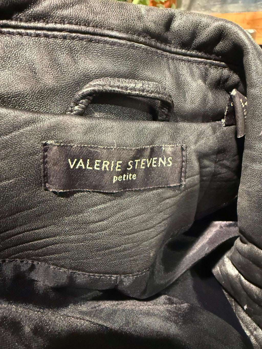 Valerie Stevens Black Quilted Leather Jacket