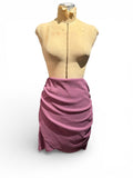 Free People Purple Ruched Mini Skirt