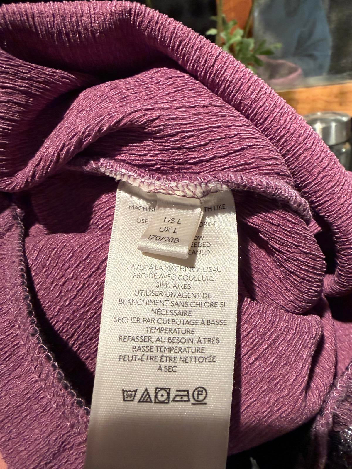 Free People Purple Ruched Mini Skirt