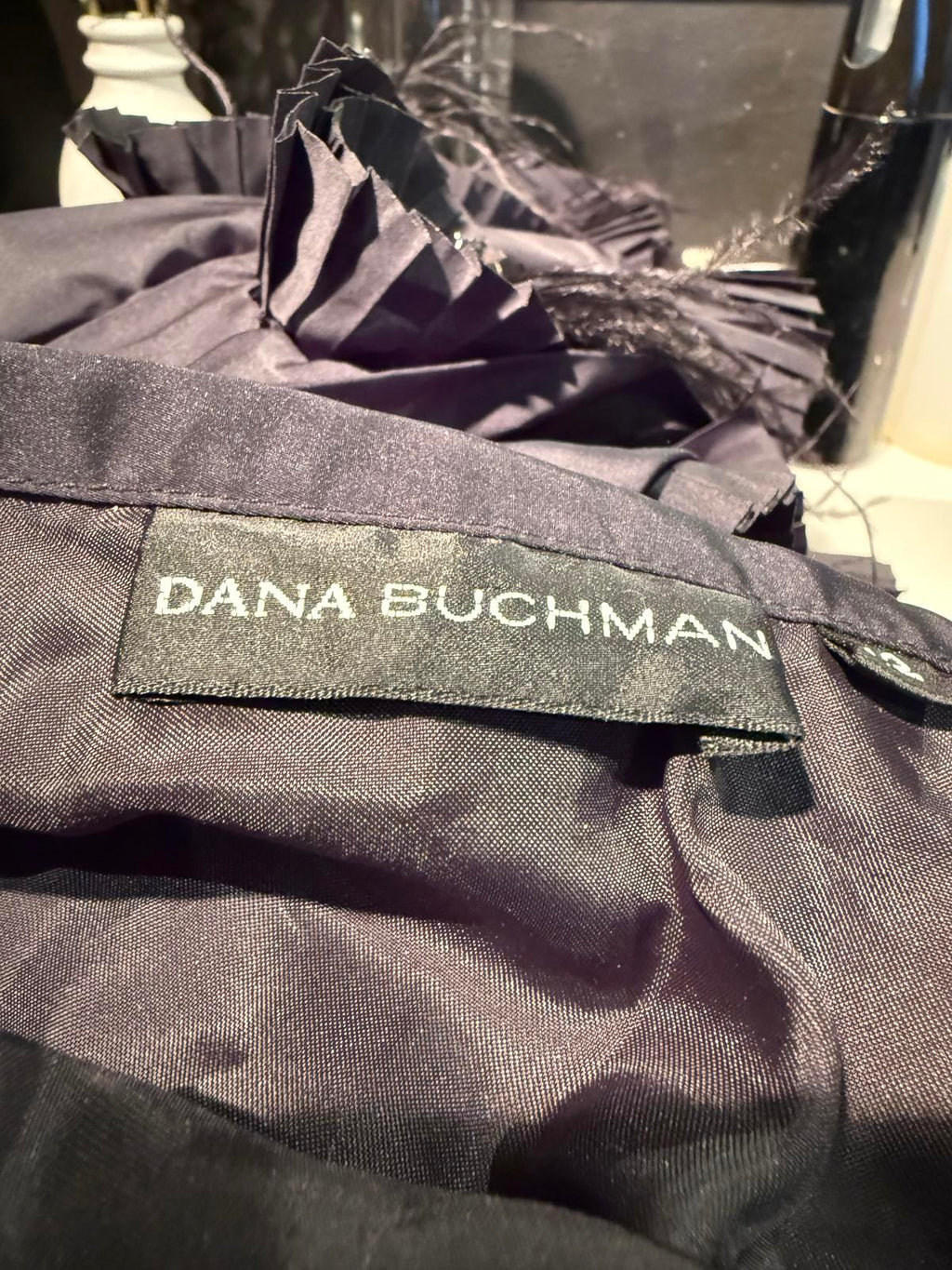 Dana Buchman Elegant Maxi Skirt w/ Pleats and Floral Detail