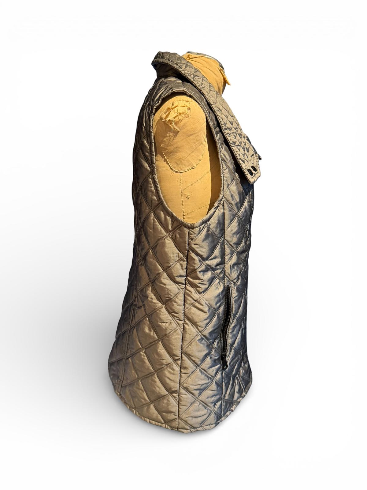 Marc New York Quilted Sleeveless Vest with High Collar