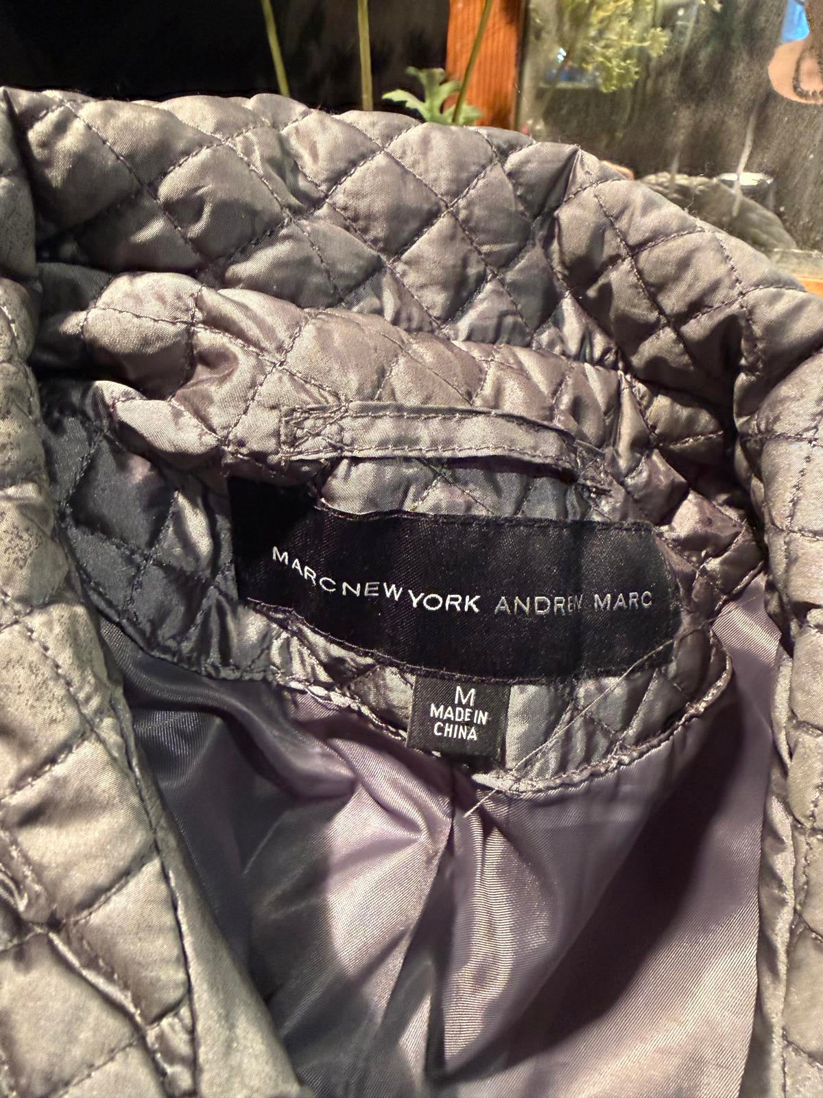 Marc New York Quilted Sleeveless Vest with High Collar