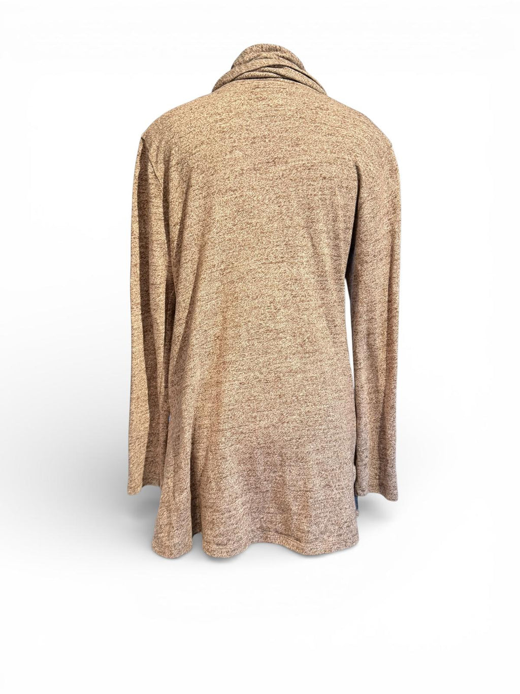 UGG Beige Long Sleeve Draped Open Front Cardigan