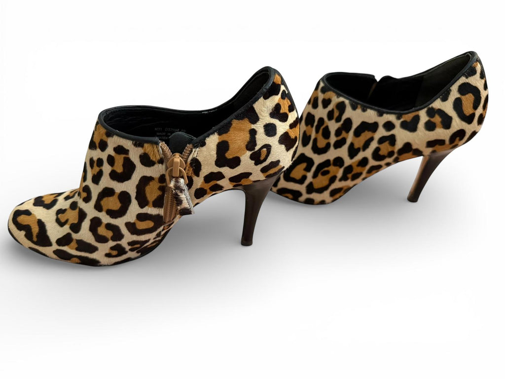 Cole Haan + Nike Air Collab Leopard Print Heel Ankle Boots