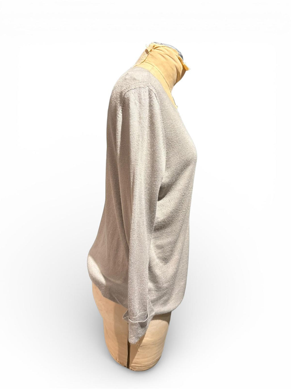 Ann Taylor Lightweight Beige Long Sleeve Sweater
