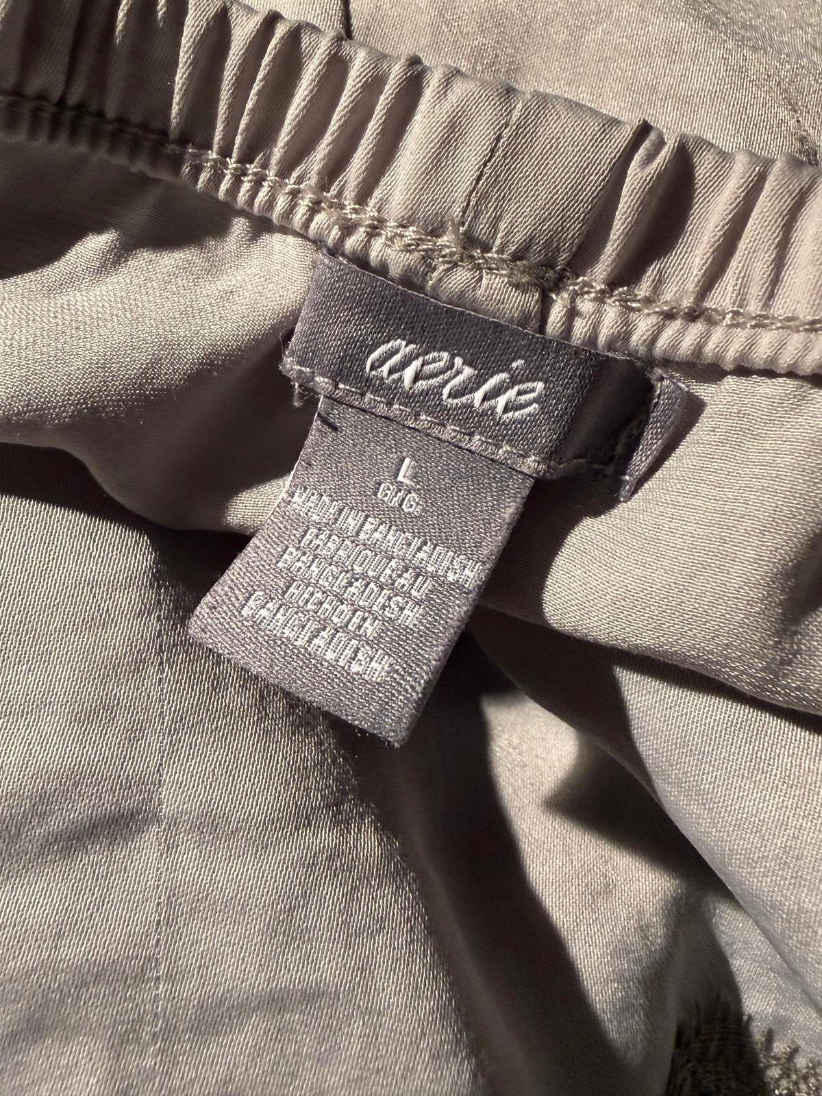 Aerie Gray Midi Slip Skirt with Lace Trim