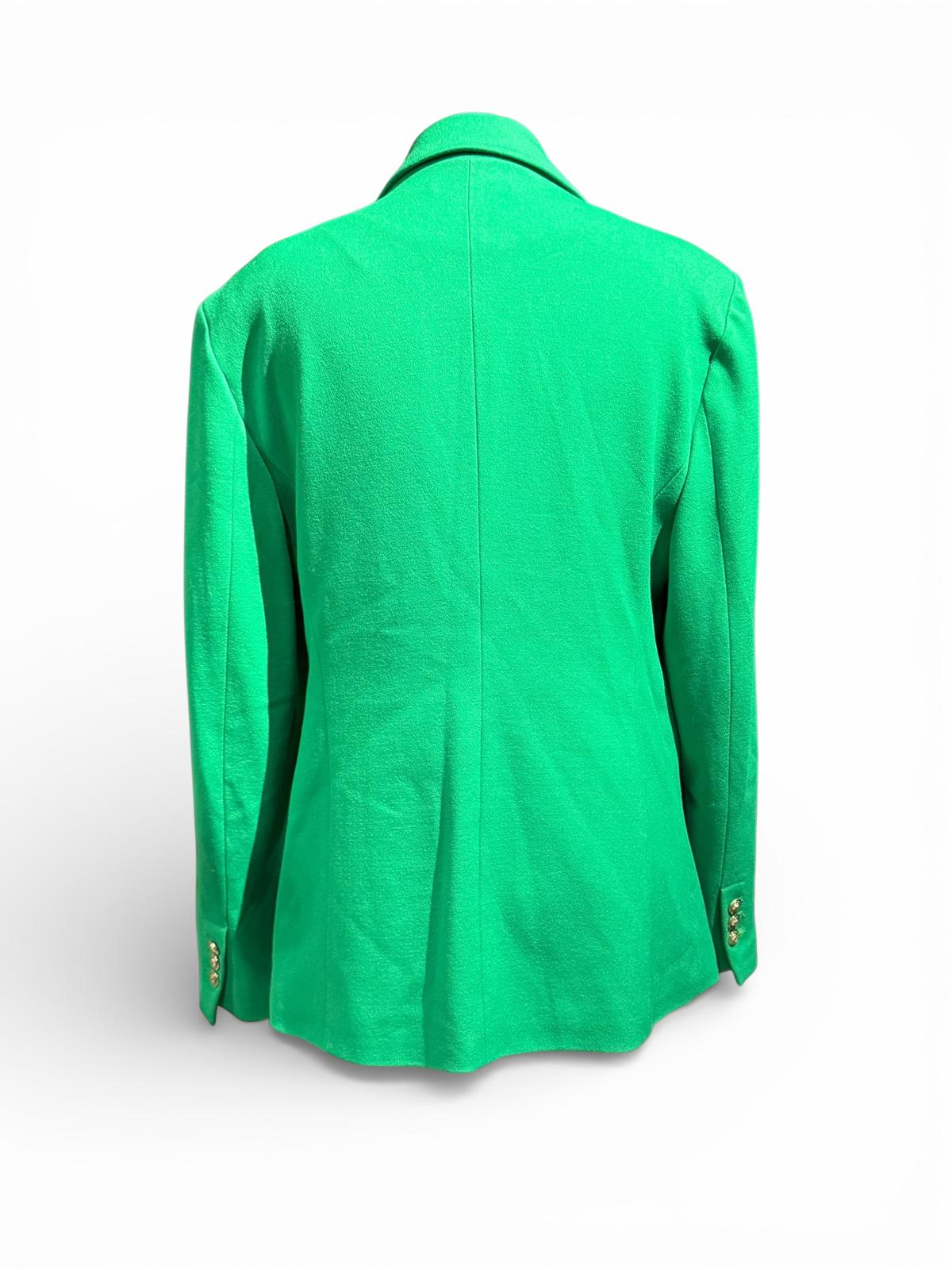 Gallery Green Double-Breasted Blazer Jacket