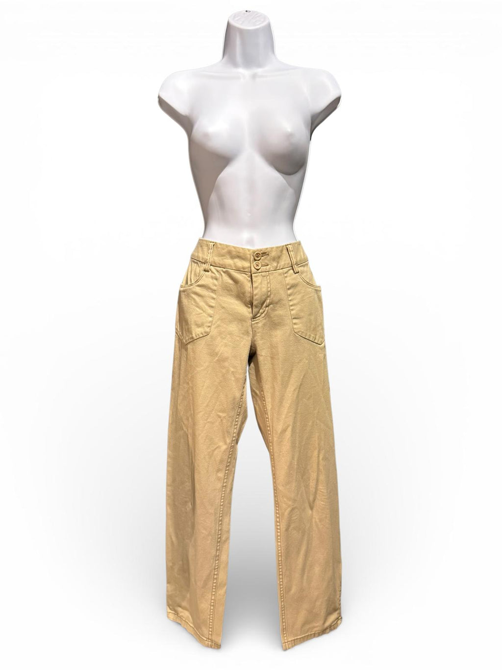 DKNY Jeans Beige Wide Leg Pants