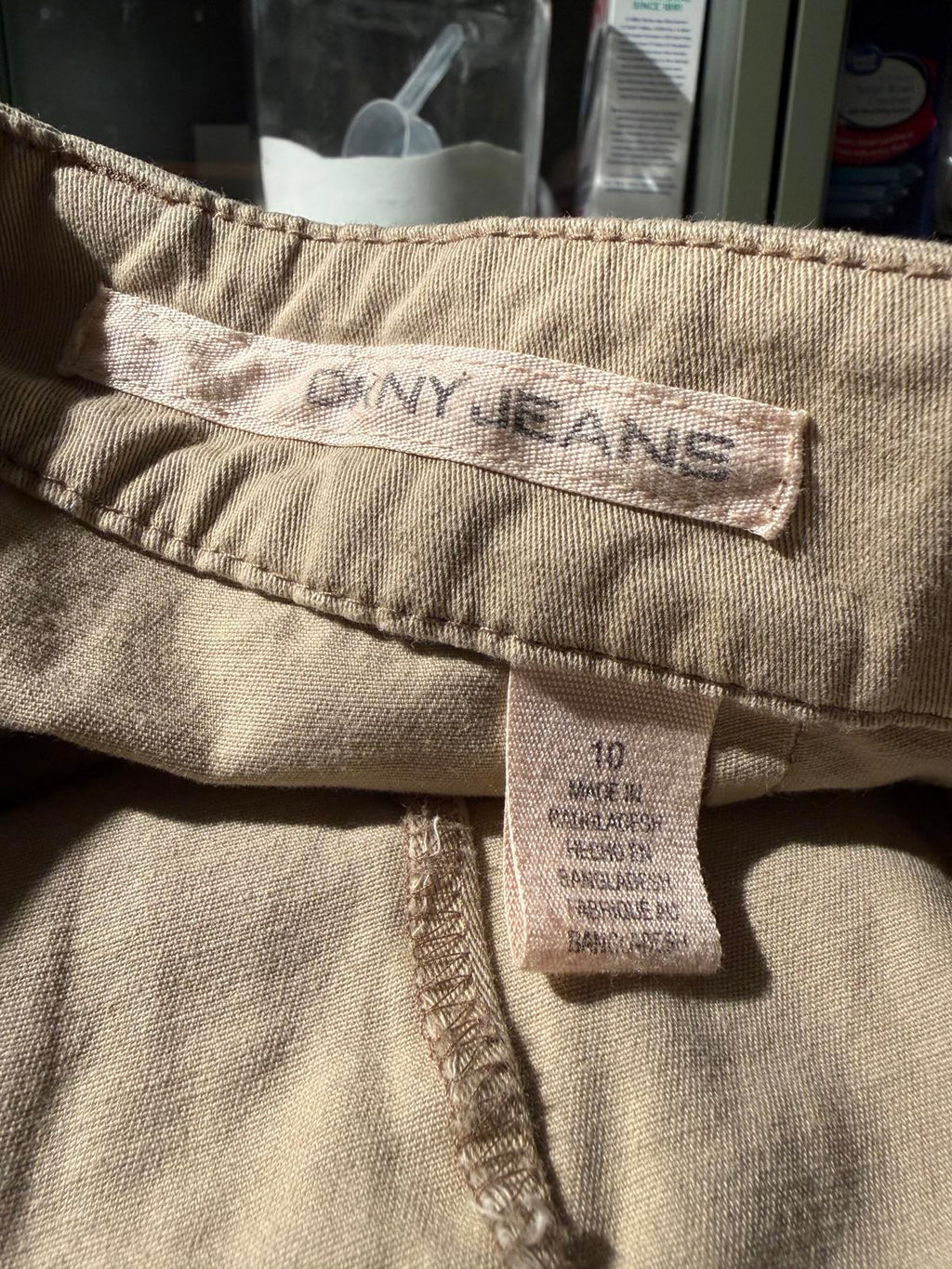 DKNY Jeans Beige Wide Leg Pants