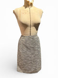 Calvin Klein Gray Tweed Pencil Skirt with Back Slit