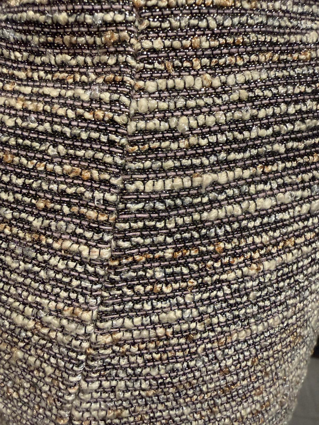 Calvin Klein Gray Tweed Pencil Skirt with Back Slit