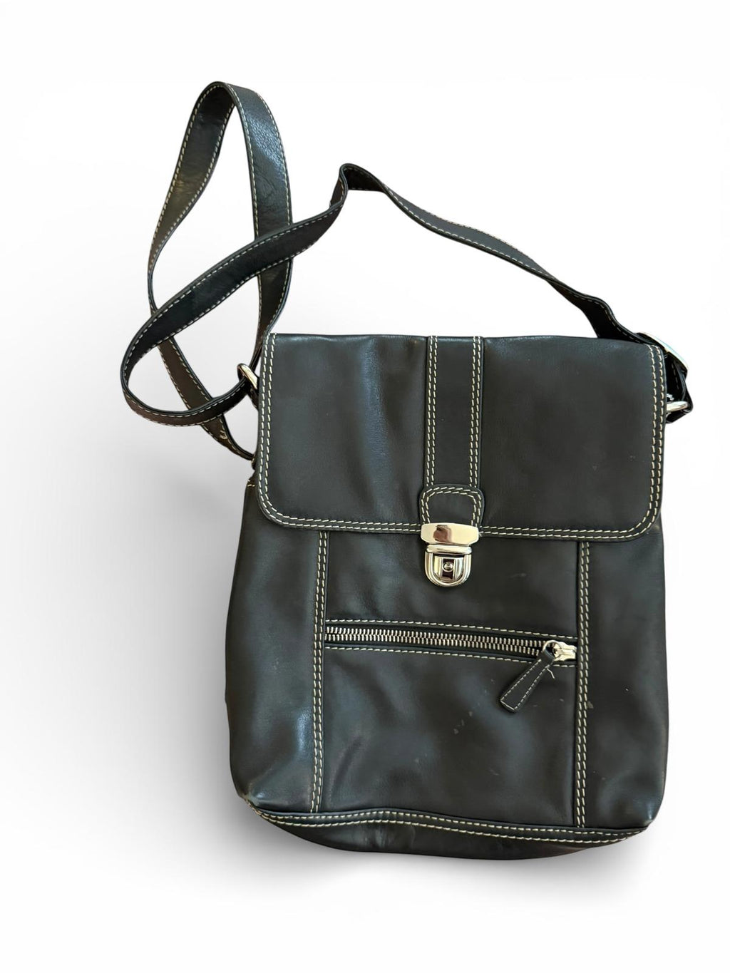 ili New York Genuine Leather Crossbody Bag