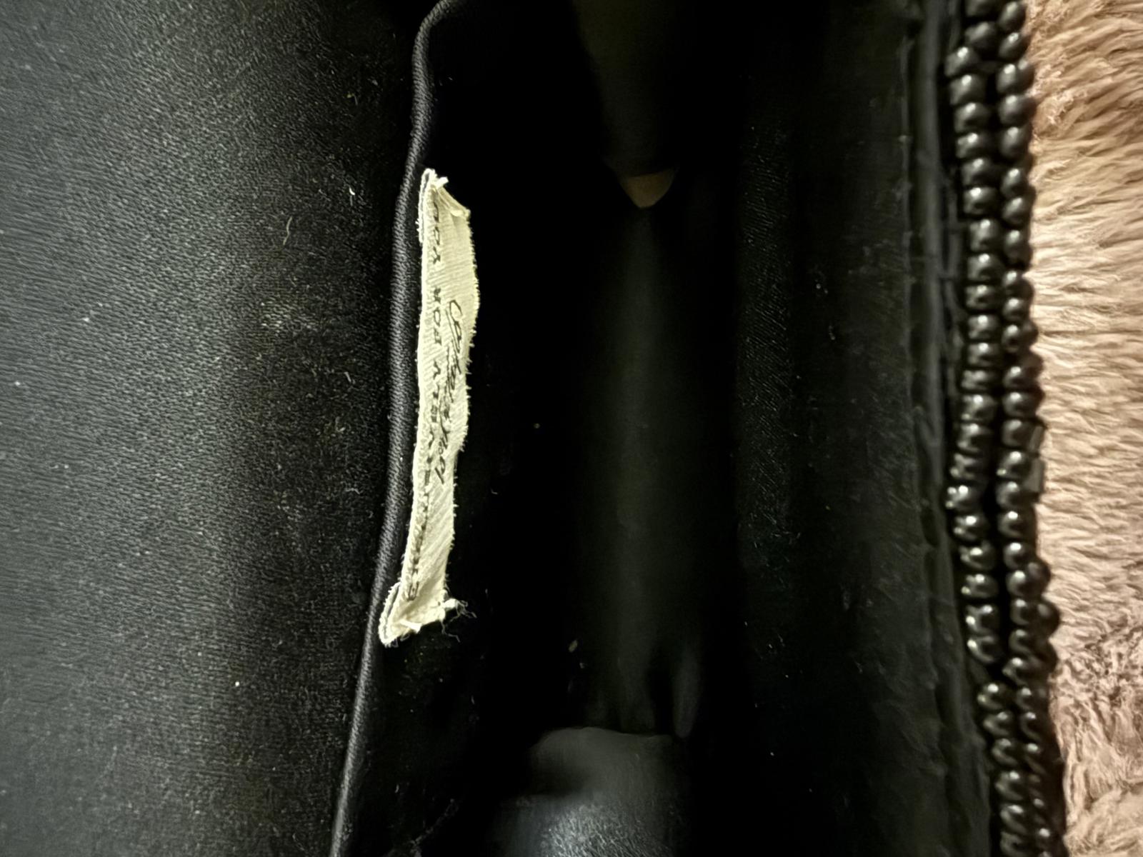 Lord & Taylor Black Beaded Crossbody Bag