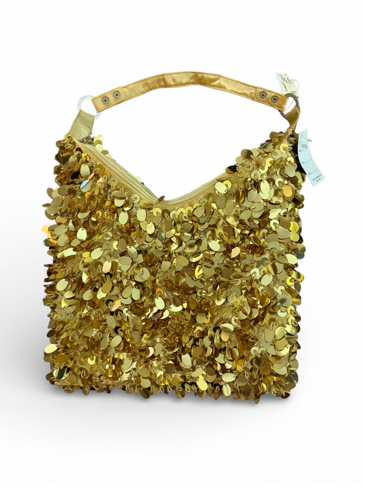 Sasha Gold Sequin Shoulder Bag