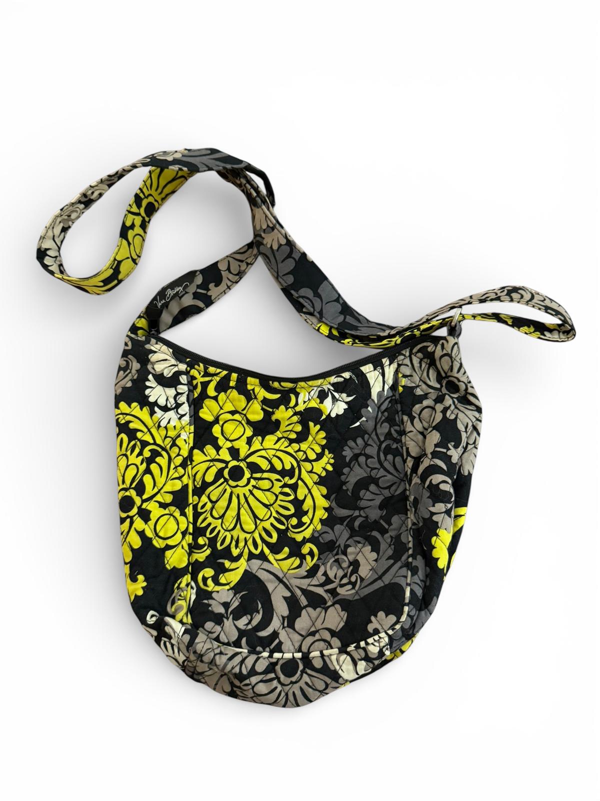 Vera Bradley Quilted Crossbody Bag with Yellow and Black Dam