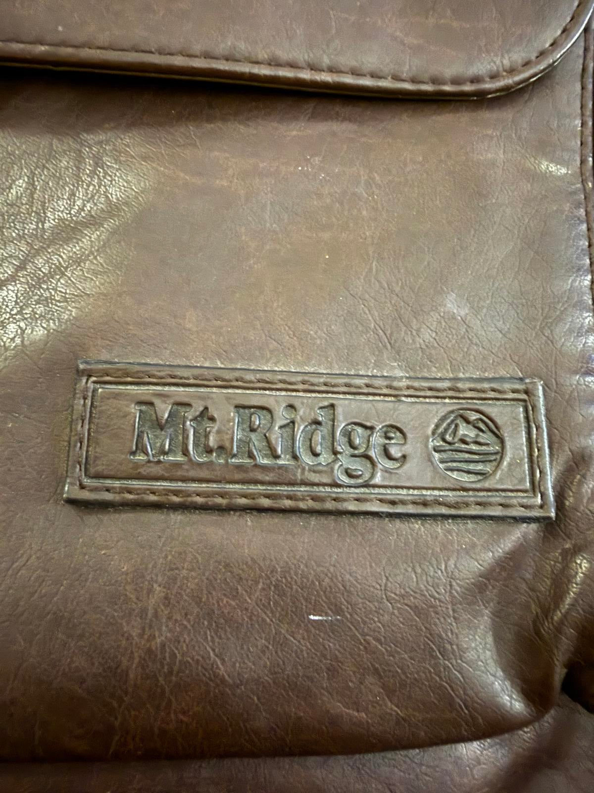 Mt. Ridge Brown Leather Large Laptop Bag