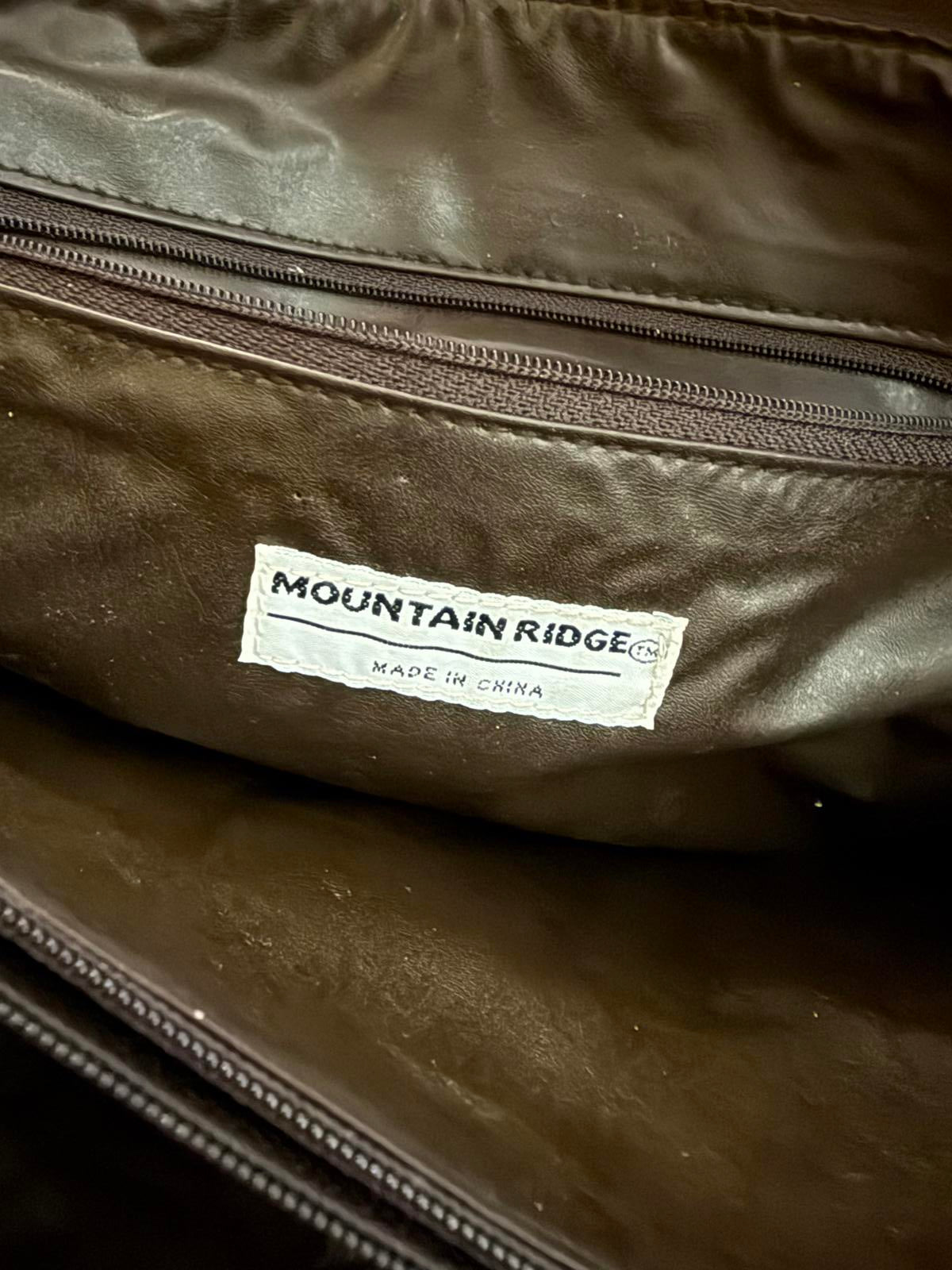 Mt. Ridge Brown Leather Large Laptop Bag
