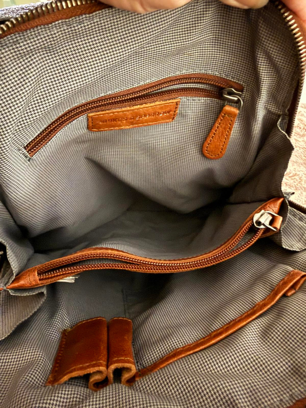 Spikes & Sparrow Brown Leather Backpack