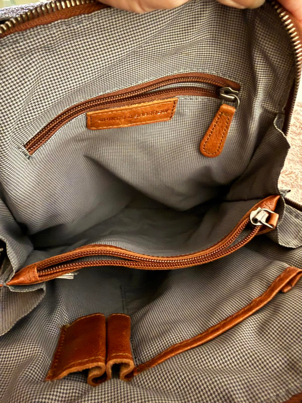 Spikes & Sparrow Brown Leather Backpack