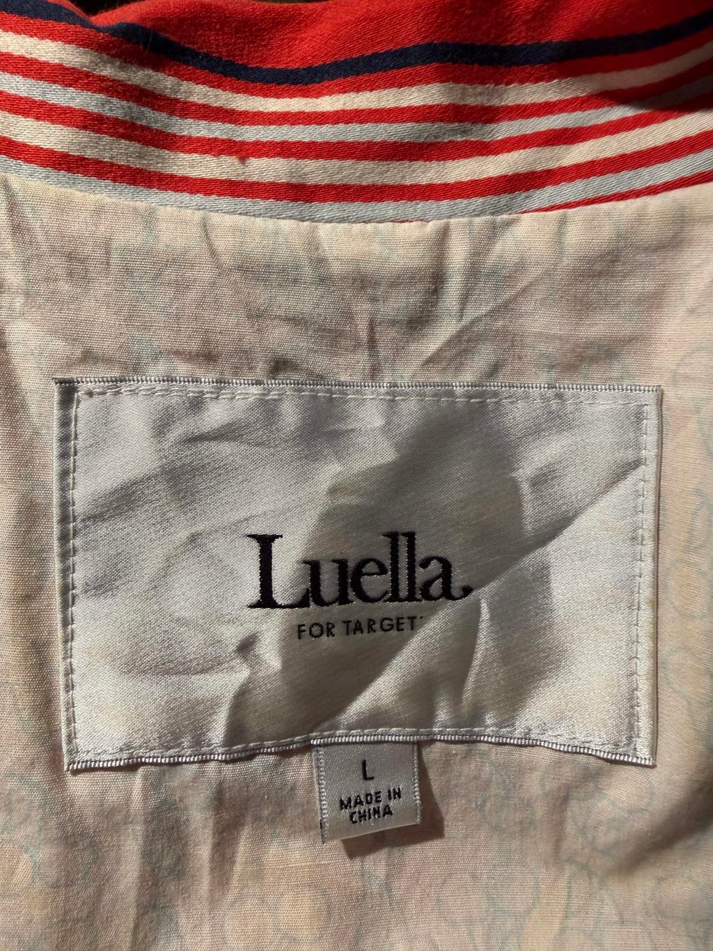 Luella’s Striped Button-Front Blazer Jacket
