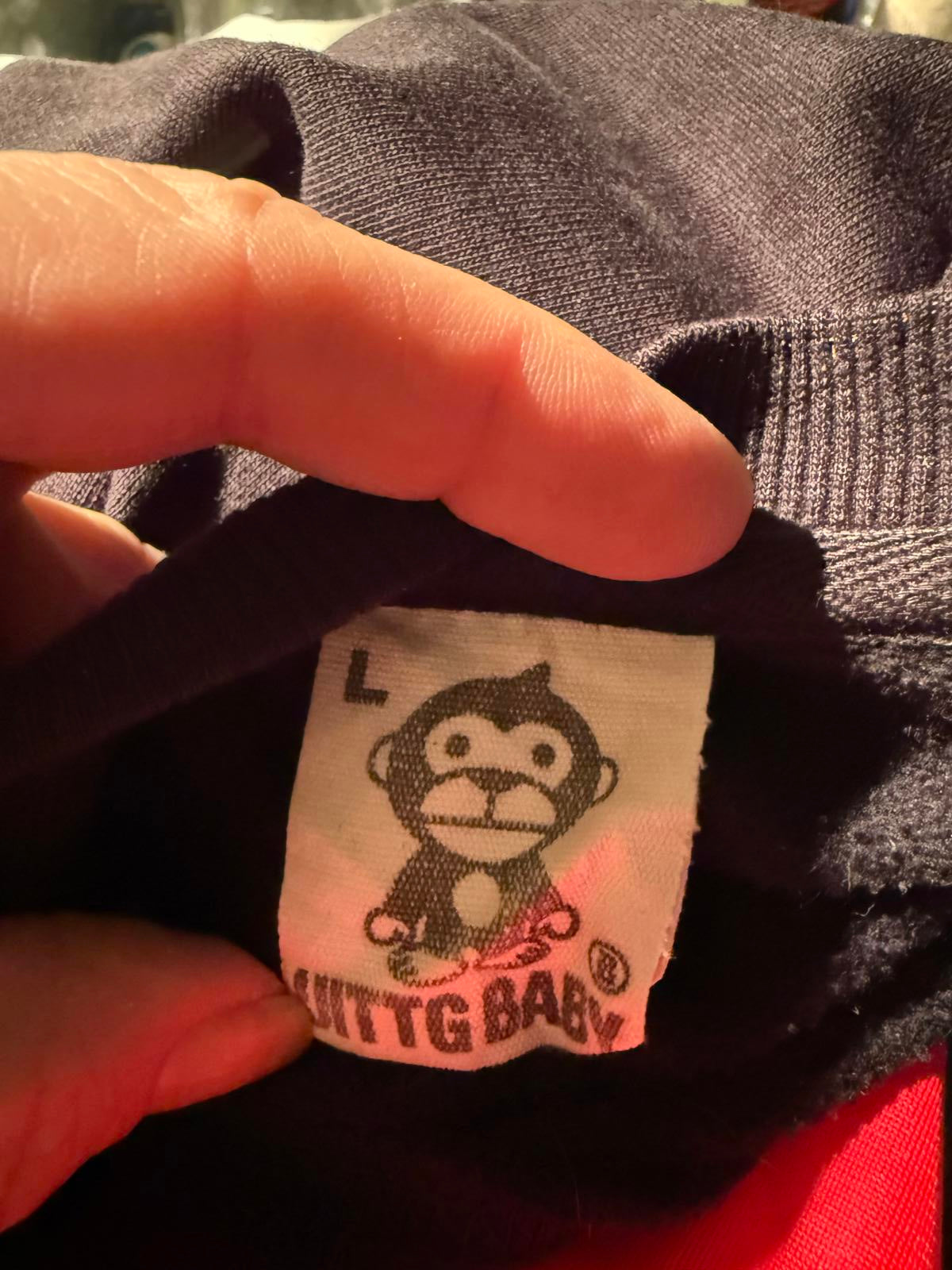 UITTG Black Sweatshirt with Monkey Graphic