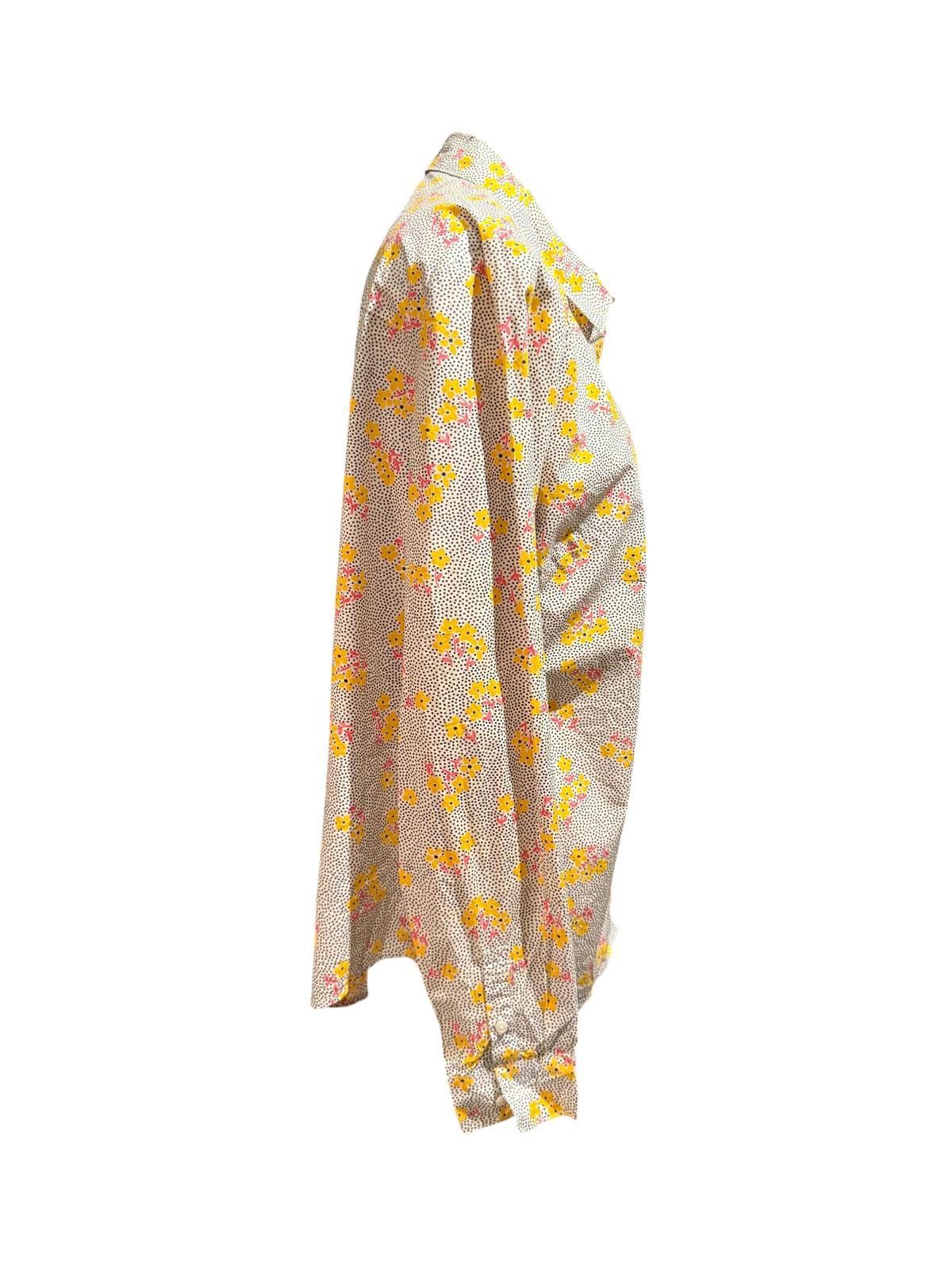 Boden Long Sleeve Button-Up Floral Shirt