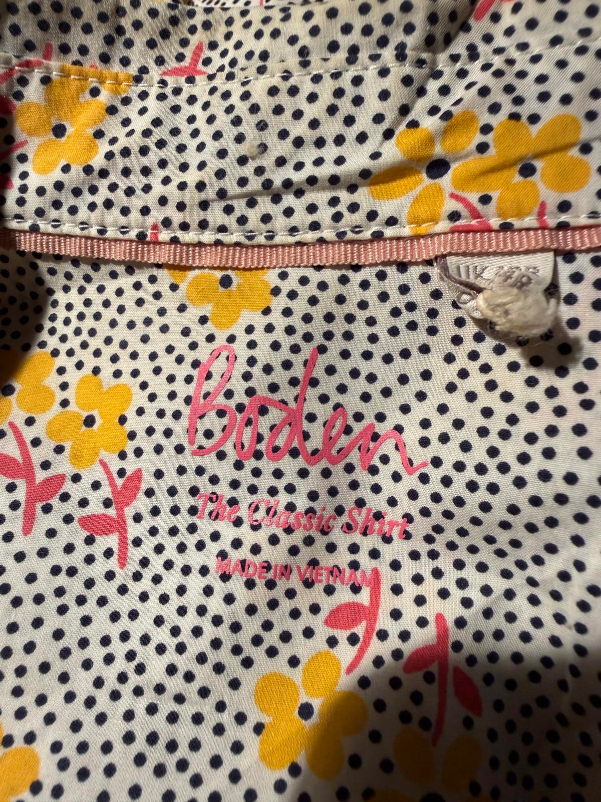 Boden Long Sleeve Button-Up Floral Shirt