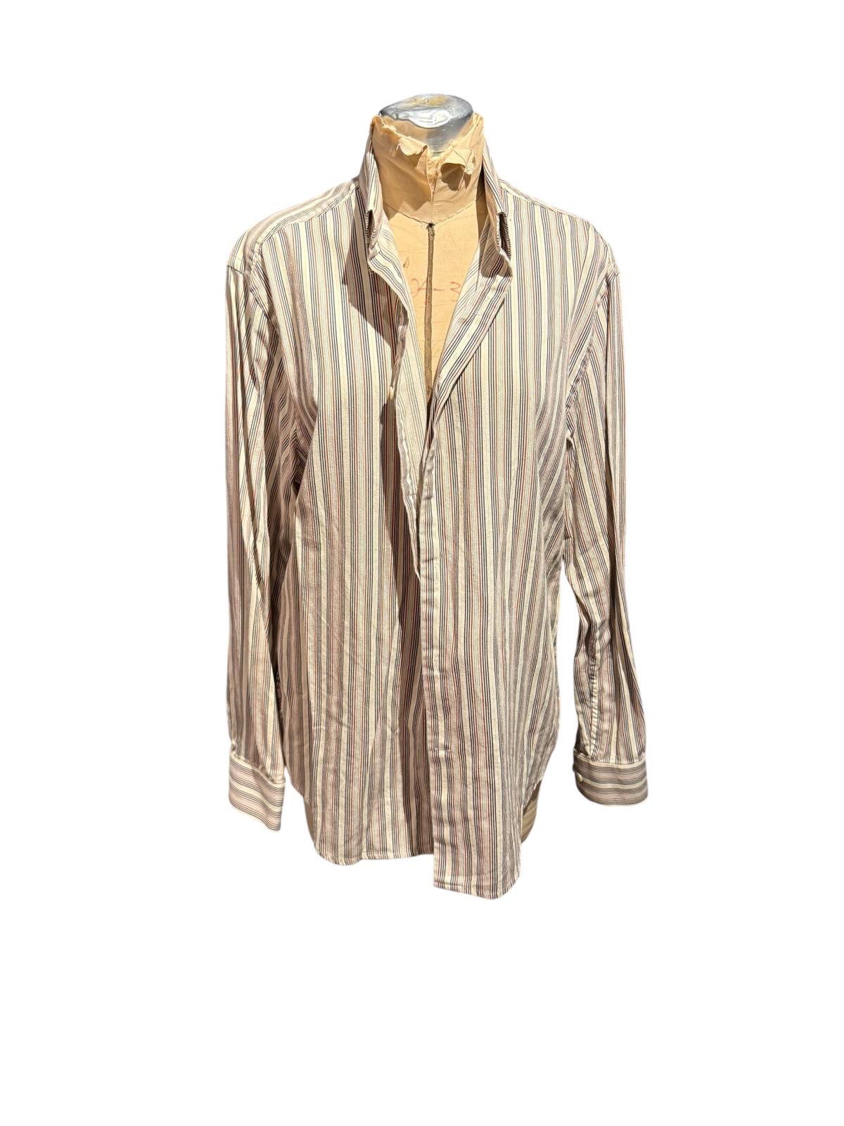 Perry Ellis Long Sleeve Striped Button-Up Shirt