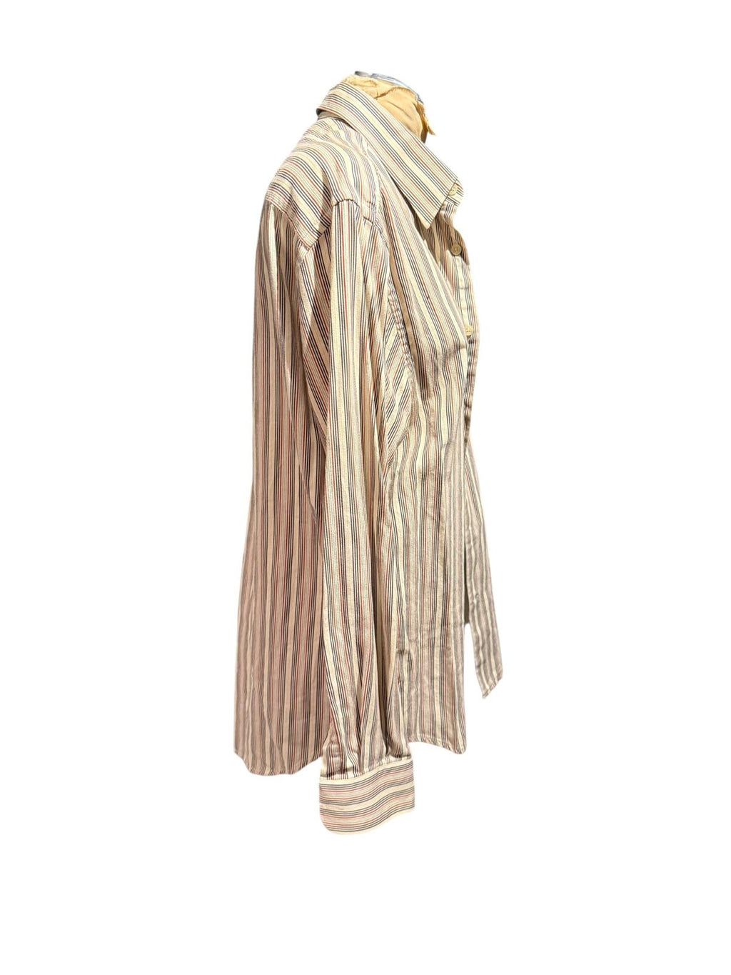 Perry Ellis Long Sleeve Striped Button-Up Shirt