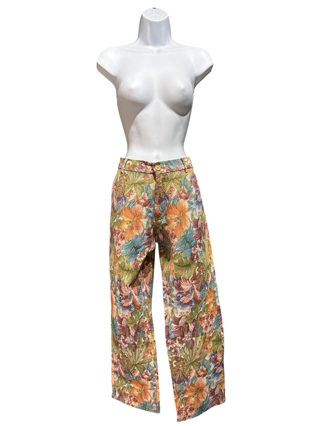 boohooMAN Floral Pattern Wide Leg Pants