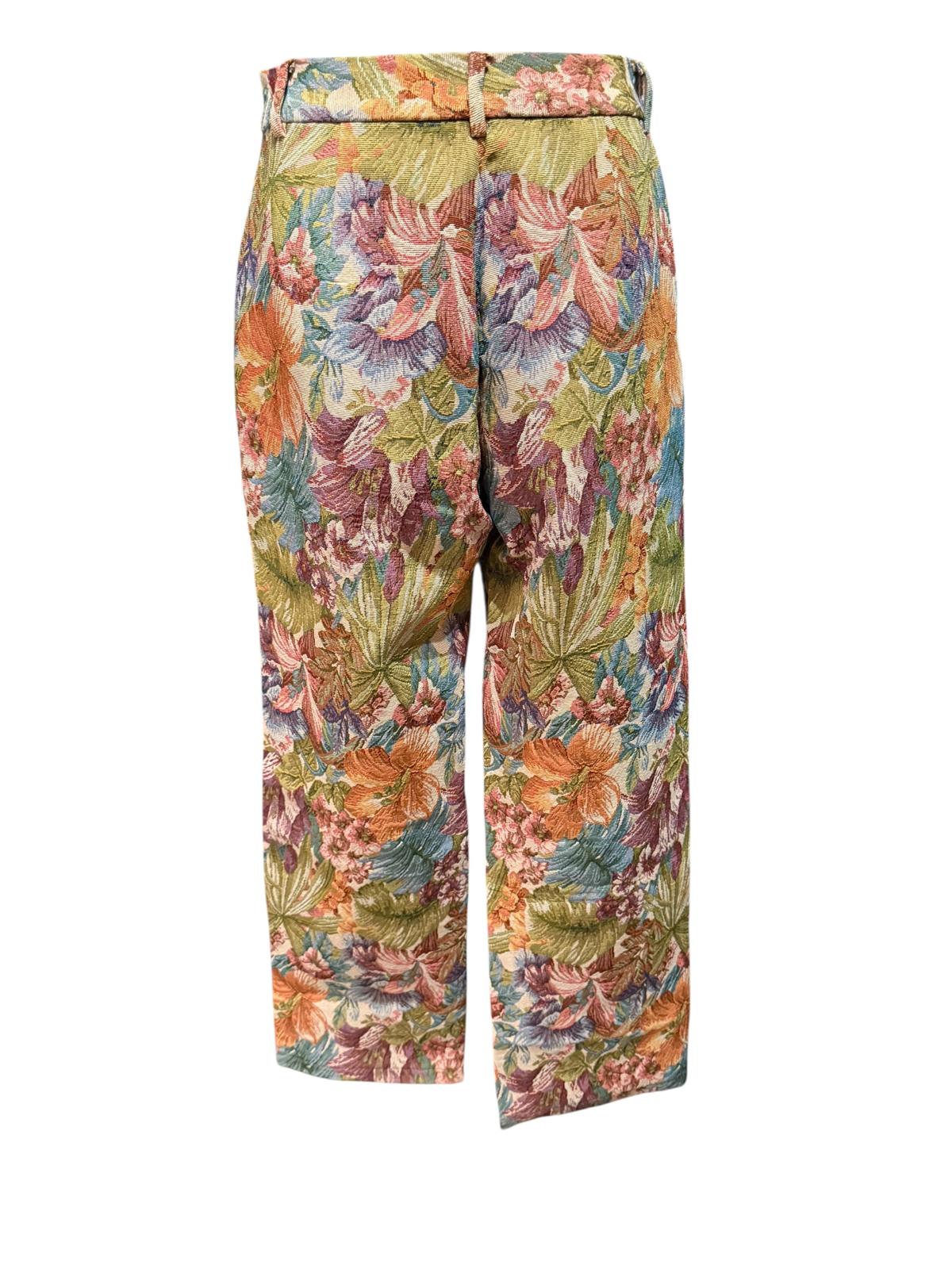 boohooMAN Floral Pattern Wide Leg Pants