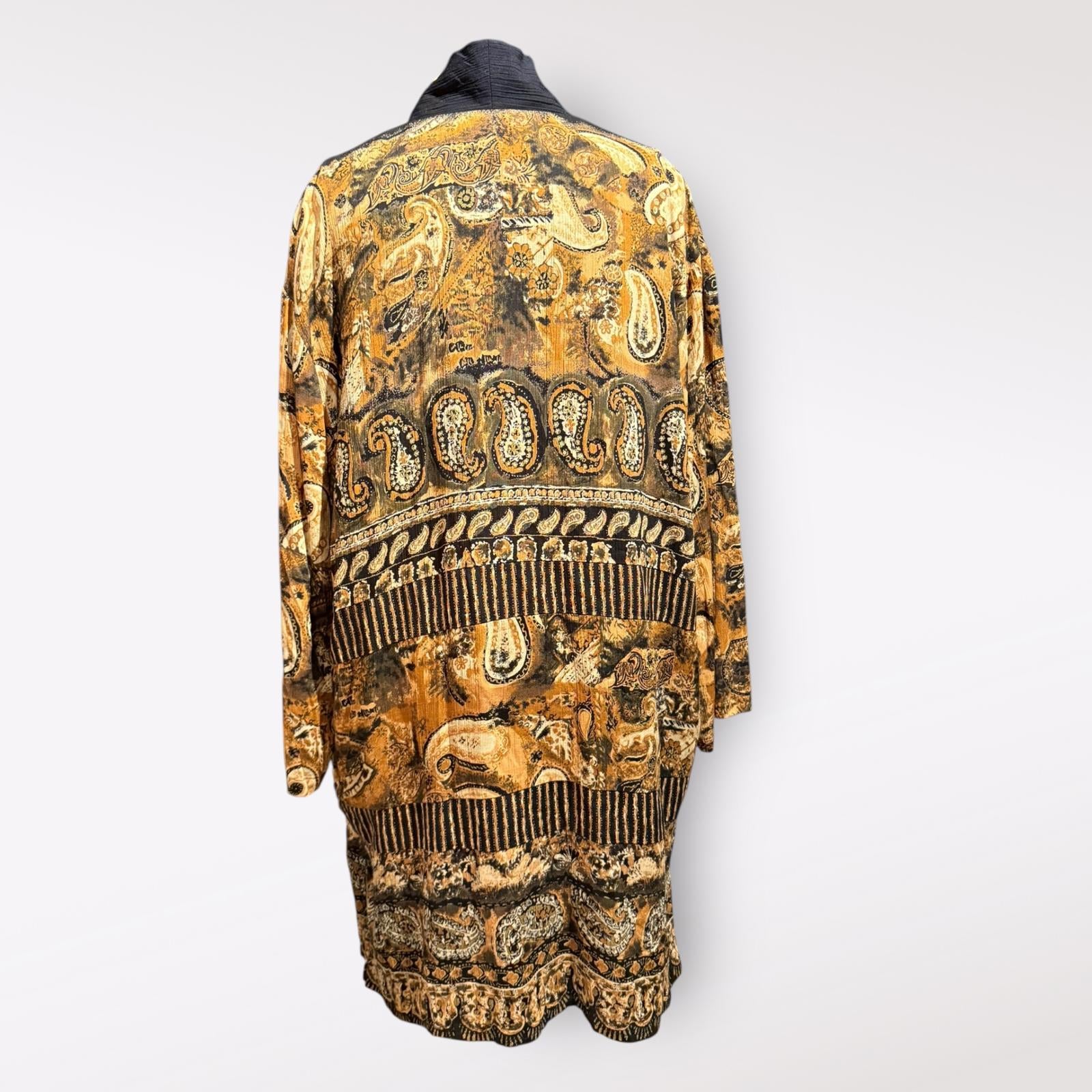 Carole Little Vintage Paisley Kimono Duster