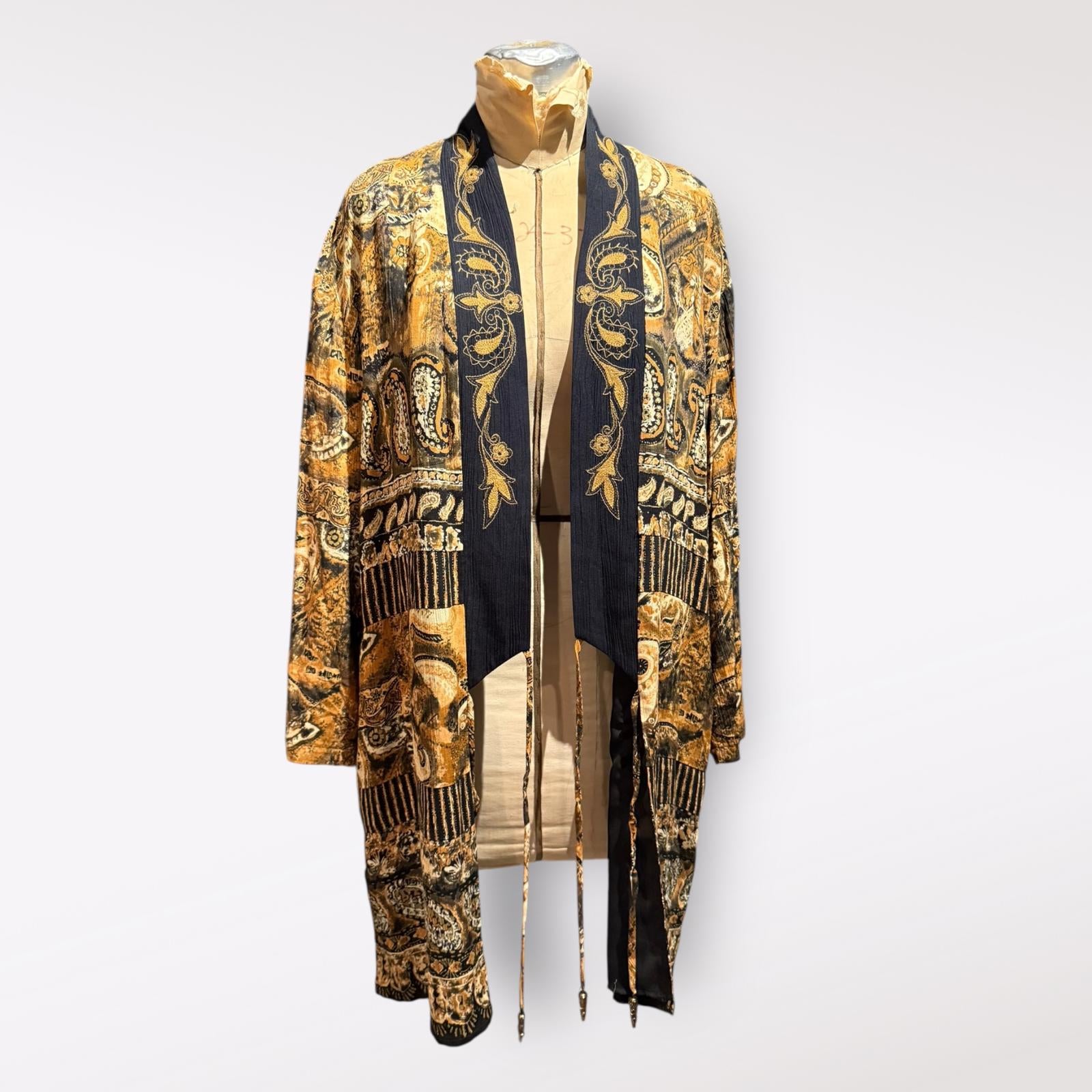 Carole Little Vintage Paisley Kimono Duster