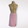 Evan Picone Black Label Pink Pencil Skirt with Front Slits